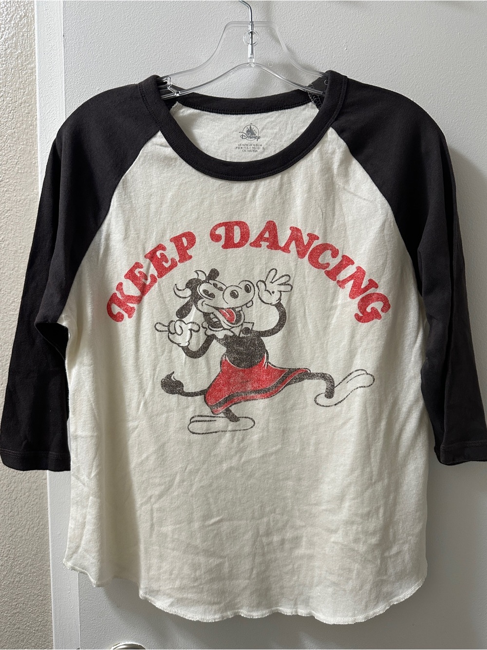 Disney White Tee with Black Neck and Disney Character